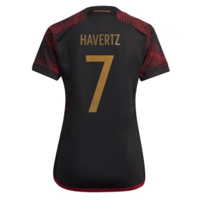Maillot de foot Allemagne Kai Havertz #7 Extérieur Femmes Monde 2022 Manches Courte
